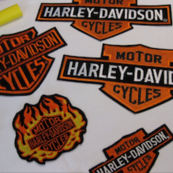 HARLEY-DAVIDSON 'Embroidered' Patches"Genuine Licenced Product"(Brand New w/Tag) - Picture 5 of 12